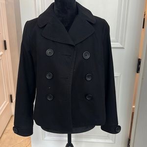 Banana Republic black wool coat